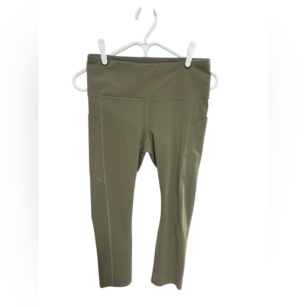 Shambhala Olive Green High-Waisted Leggings